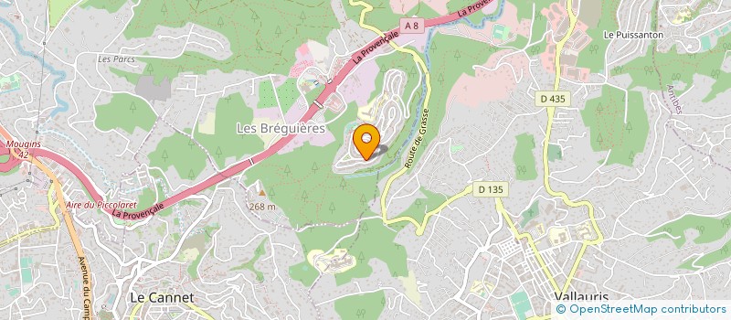 localisation de l'entreprise MONSIEUR STEPHANE DERRIENNIC à MOUGINS