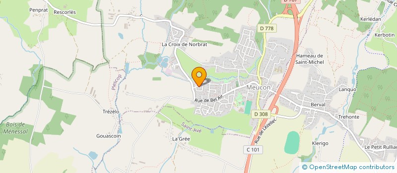 localisation de l'entreprise MONSIEUR STEPHANE DERTIER  MEUCON