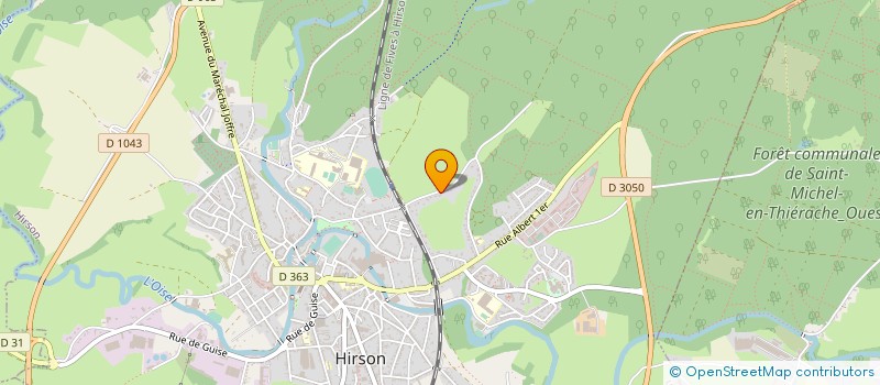 localisation de l'entreprise MONSIEUR STEPHANE DERY  HIRSON