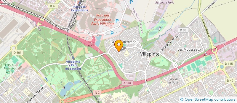 localisation de l'entreprise MONSIEUR STEPHANE DESJARDINS  VILLEPINTE