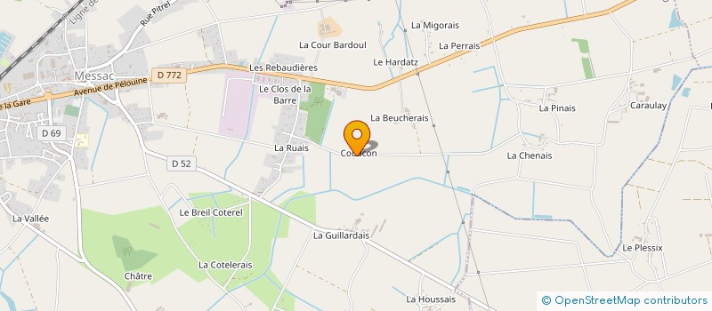 localisation de l'entreprise MONSIEUR STEPHANE DESLANDES  GUIPRY-MESSAC