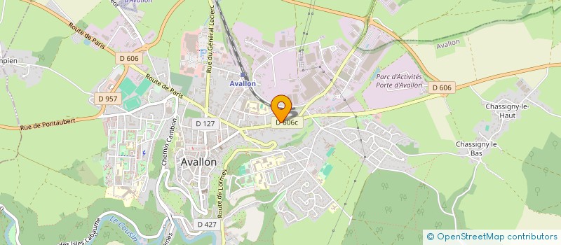 localisation de l'entreprise MONSIEUR STEPHANE DESLANDES à AVALLON