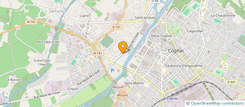 localisation de l'entreprise MONSIEUR STEPHANE DESSIMOULIE à COGNAC