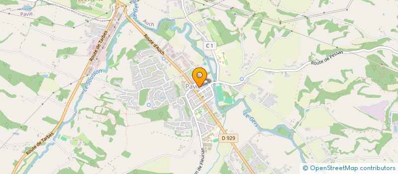 localisation de l'entreprise MONSIEUR STEPHANE DESTOMBES  PAVIE