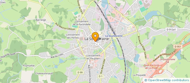 localisation de l'entreprise MONSIEUR STEPHANE DEVILETTE à LA SOUTERRAINE