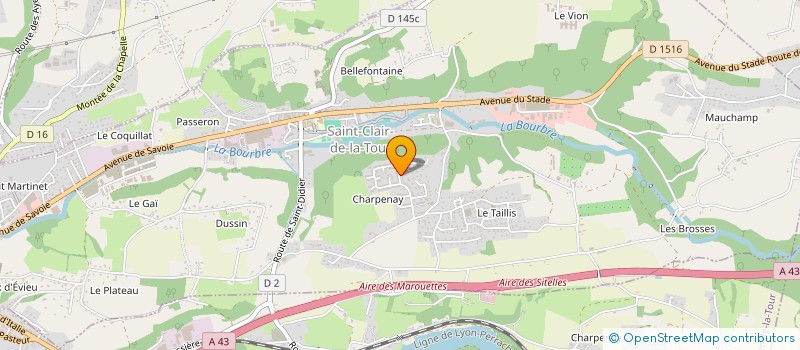 localisation de l'entreprise MONSIEUR STEPHANE DEZEMPTE  SAINT-CLAIR-DE-LA-TOUR