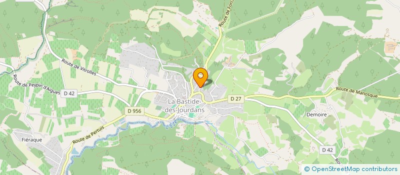 localisation de l'entreprise MONSIEUR STEPHANE DIJOUX  LA BASTIDE-DES-JOURDANS