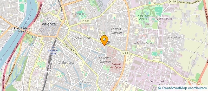localisation de l'entreprise MONSIEUR STEPHANE DOLET à VALENCE