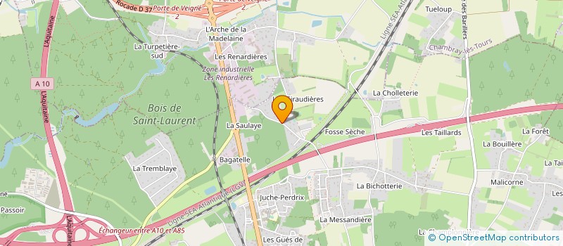 localisation de l'entreprise MONSIEUR STEPHANE DOURLET  CHAVEIGNES