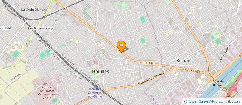 localisation de l'entreprise MONSIEUR STEPHANE DOUSSAINT à HOUILLES