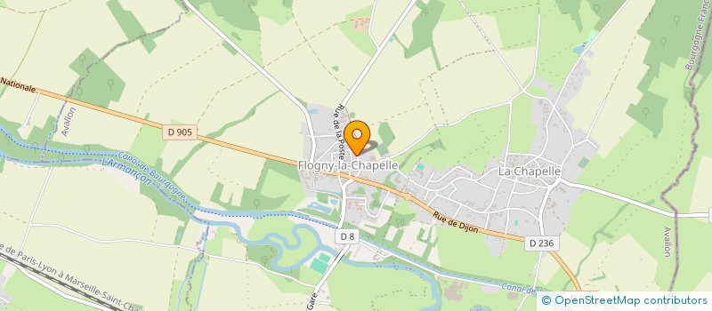 localisation de l'entreprise MONSIEUR STEPHANE DRUJON  FLOGNY-LA-CHAPELLE