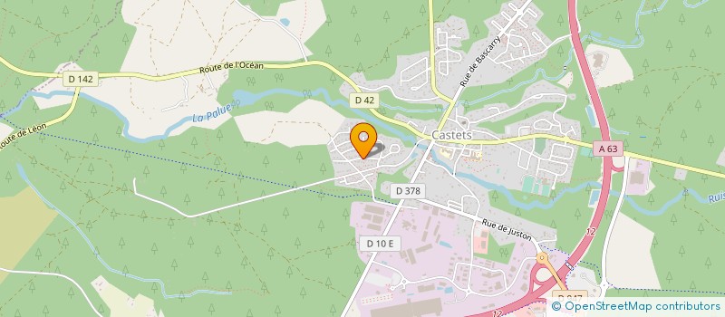 localisation de l'entreprise MONSIEUR STEPHANE DUBEDOUT  CASTETS