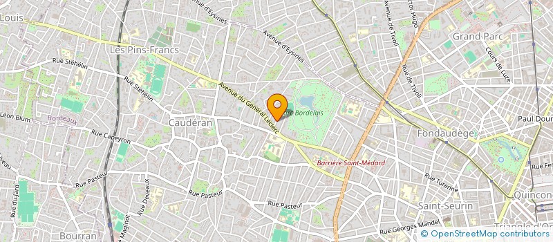 localisation de l'entreprise MONSIEUR STEPHANE DUBOIS  BORDEAUX