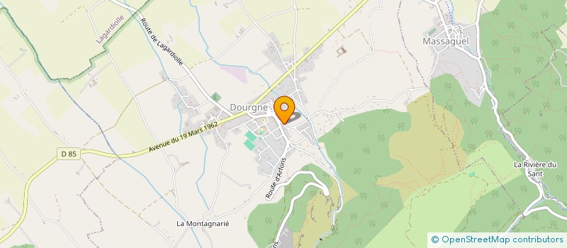 localisation de l'entreprise MONSIEUR STEPHANE DUBUISSON  DOURGNE