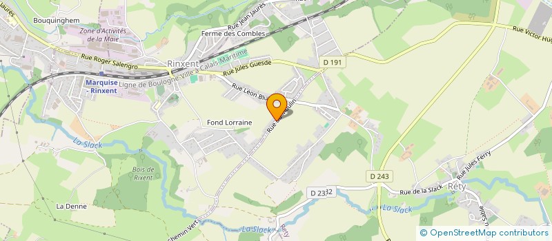 localisation de l'entreprise MONSIEUR STEPHANE DUCROCQ  RETY