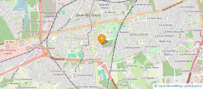 localisation de l'entreprise MONSIEUR STEPHANE DUCROS  JOUE-LES-TOURS