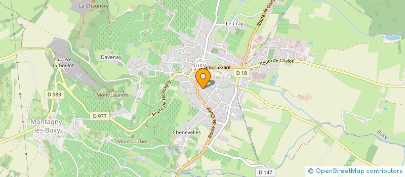 localisation de l'entreprise MONSIEUR STEPHANE DUFIEF  BUXY