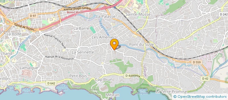 localisation de l'entreprise MONSIEUR STEPHANE DUFOUR  TOULON