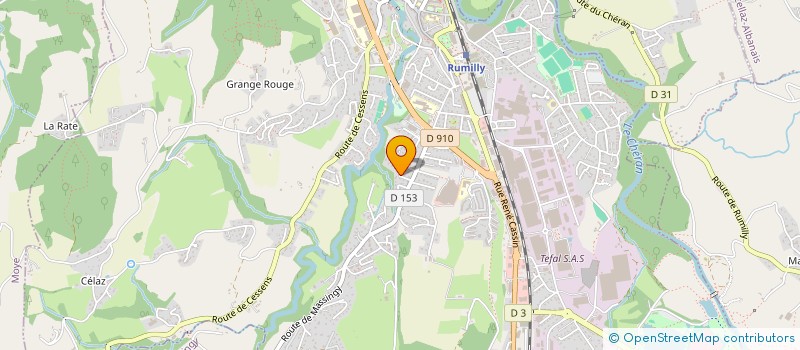 localisation de l'entreprise MONSIEUR STEPHANE DUJOURD'HUI  RUMILLY