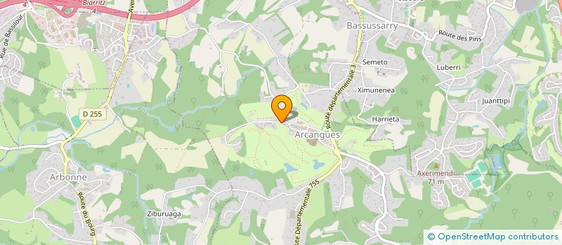 localisation de l'entreprise MONSIEUR STEPHANE DUMESTRE  ARCANGUES