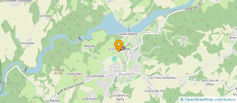 localisation de l'entreprise MONSIEUR STEPHANE DUMONT  BUJALEUF