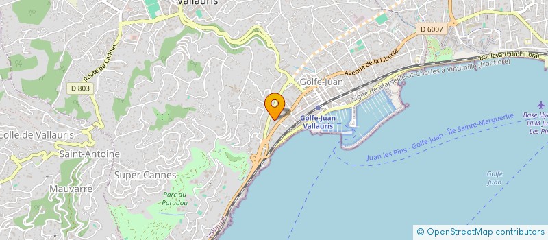 localisation de l'entreprise MONSIEUR STEPHANE DUPONT  VALLAURIS