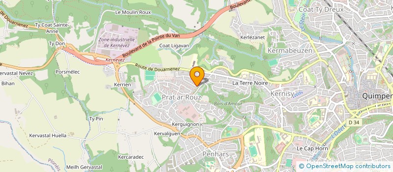 localisation de l'entreprise MONSIEUR STEPHANE DUPUY à QUIMPER