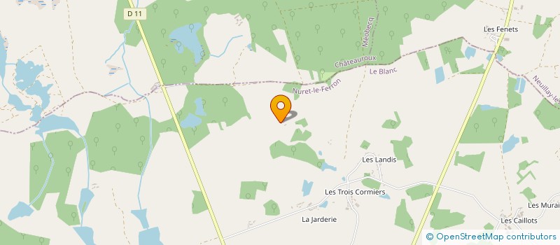 localisation de l'entreprise MONSIEUR STEPHANE DUPUY à NURET-LE-FERRON