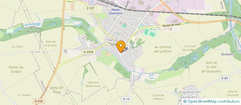 localisation de l'entreprise MONSIEUR STEPHANE DURAND  NESLE