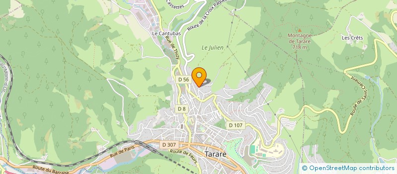 localisation de l'entreprise MONSIEUR STEPHANE DUREL  SAINT-CLEMENT-SUR-VALSONNE