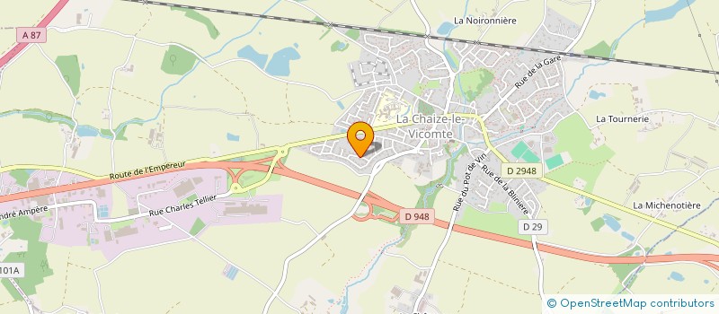 localisation de l'entreprise MONSIEUR STEPHANE DURET à LA CHAIZE-LE-VICOMTE