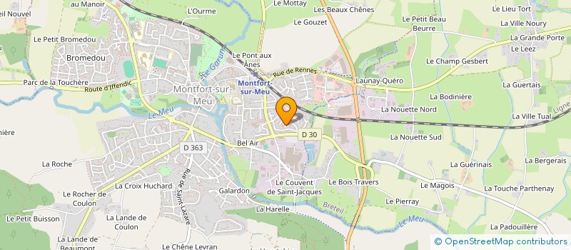 localisation de l'entreprise MONSIEUR STEPHANE DUVAL à MONTFORT-SUR-MEU