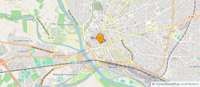 localisation de l'entreprise MONSIEUR STEPHANE EKAMBI KINGUE  BEZIERS