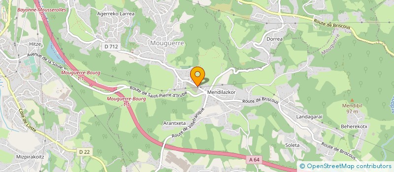 localisation de l'entreprise MONSIEUR STEPHANE ELISSALT  MOUGUERRE