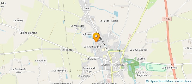 localisation de l'entreprise MONSIEUR STEPHANE ERRARD  GRAND-FOUGERAY