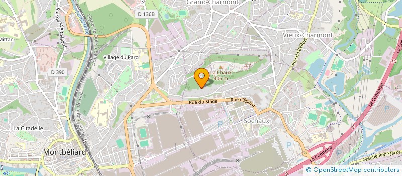 localisation de l'entreprise MONSIEUR STEPHANE ESPITALIER  SOCHAUX