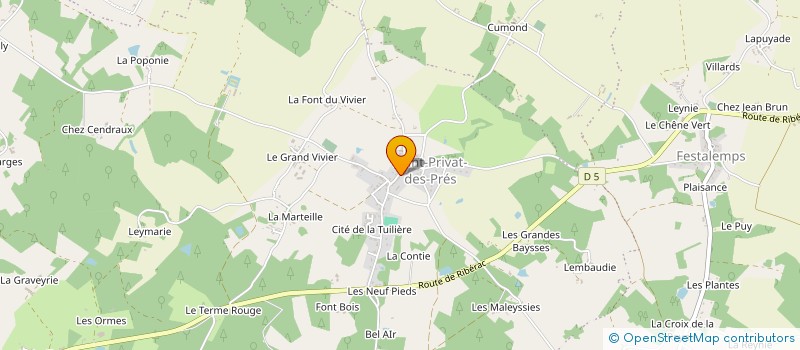 localisation de l'entreprise MONSIEUR STEPHANE ESTUROUNE à SAINT PRIVAT EN PERIGORD