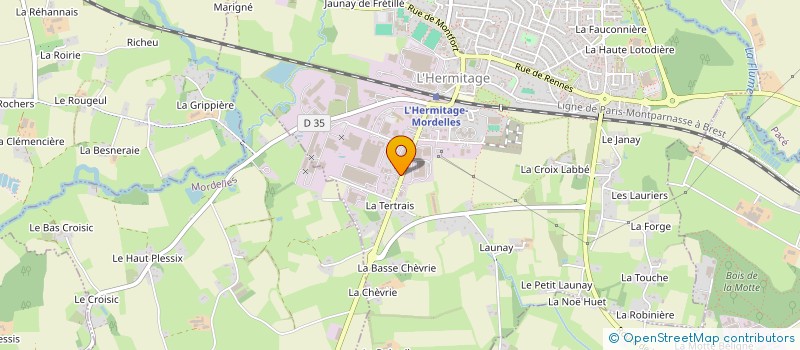 localisation de l'entreprise MONSIEUR STEPHANE EVEN  L'HERMITAGE