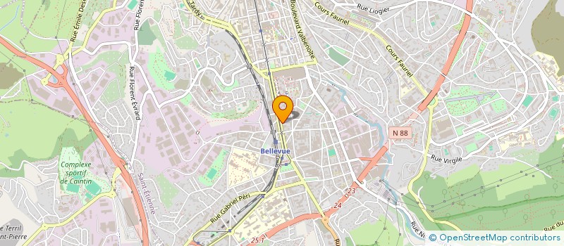 localisation de l'entreprise MONSIEUR STEPHANE EVEQUE  SAINT-ETIENNE