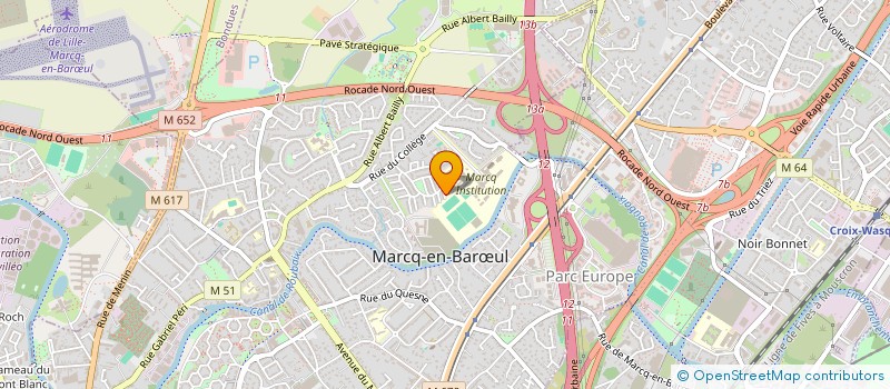 localisation de l'entreprise MONSIEUR STEPHANE EVRARD à MARCQ-EN-BARŒUL