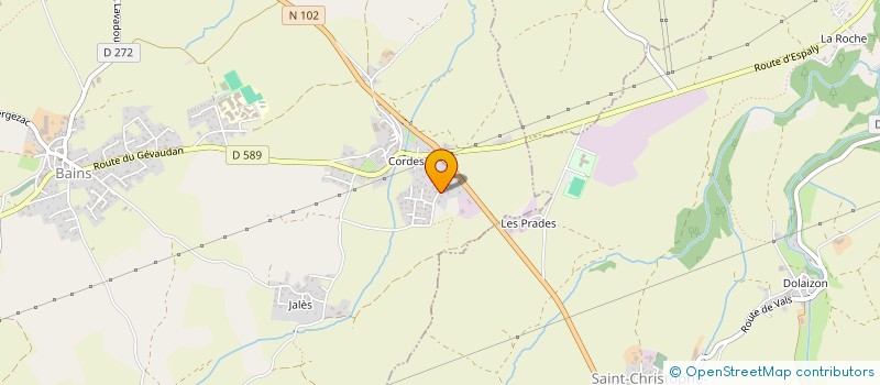 localisation de l'entreprise MONSIEUR STEPHANE EXPERTON  BAINS