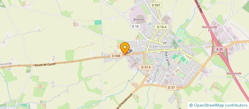 localisation de l'entreprise MONSIEUR STEPHANE FABER  STEENVOORDE