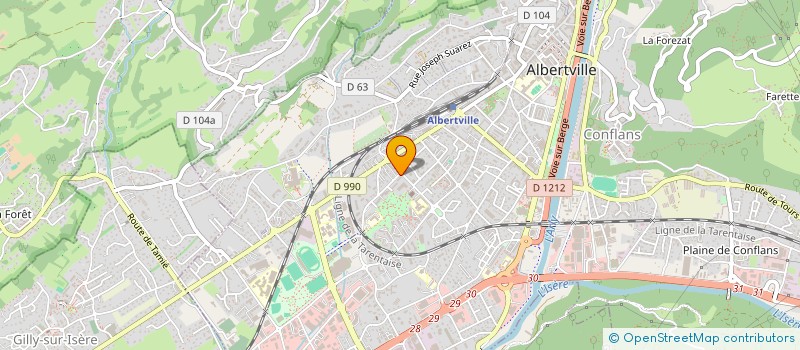 localisation de l'entreprise MONSIEUR STEPHANE FABIANI  ALBERTVILLE