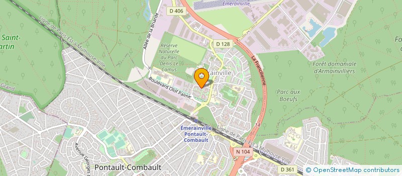 localisation de l'entreprise MONSIEUR STEPHANE FALIVENE  EMERAINVILLE