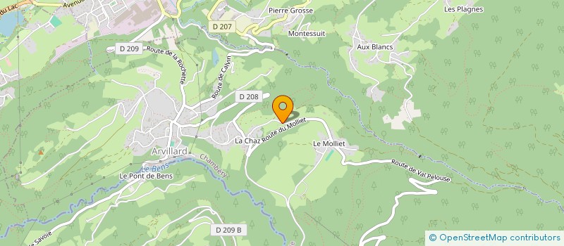 localisation de l'entreprise MONSIEUR STEPHANE FARDET à ARVILLARD