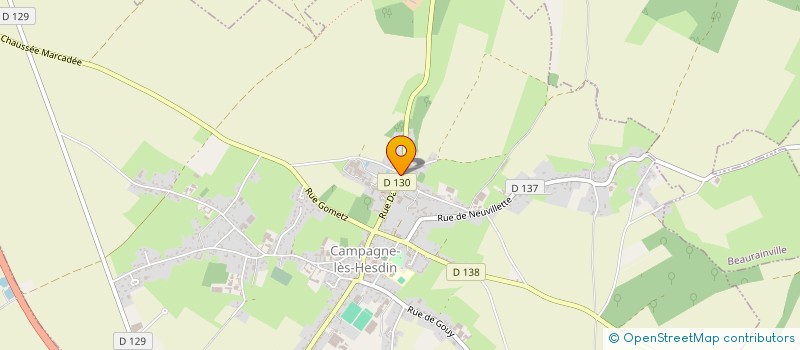 localisation de l'entreprise MONSIEUR STEPHANE FAUCHATRE  CAMPAGNE-LES-HESDIN