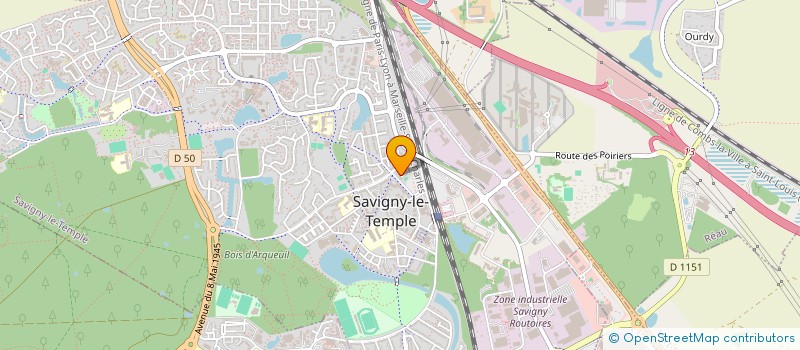 localisation de l'entreprise MONSIEUR STEPHANE FAURE  SAVIGNY-LE-TEMPLE