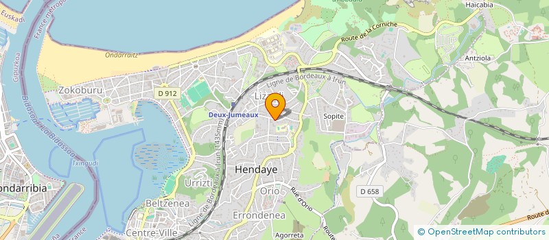 localisation de l'entreprise MONSIEUR STEPHANE FAUVET à HENDAYE