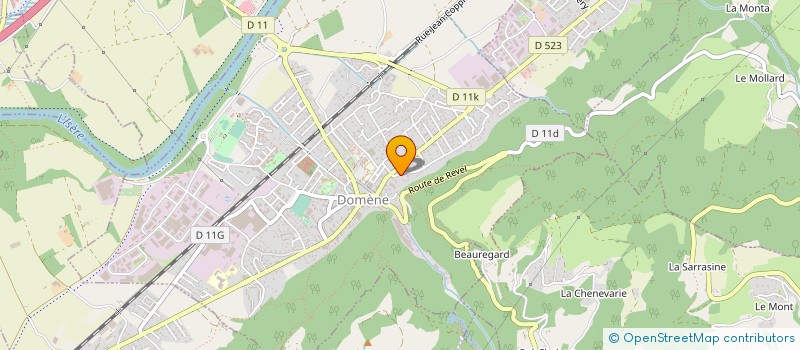 localisation de l'entreprise MONSIEUR STEPHANE FAVIER  DOMENE