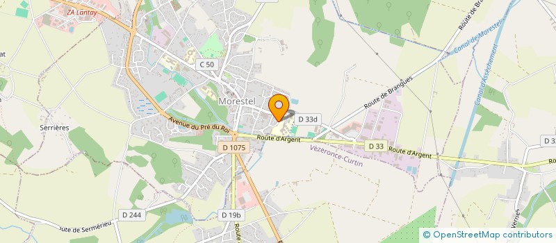 localisation de l'entreprise MONSIEUR STEPHANE FAVIER  MORESTEL